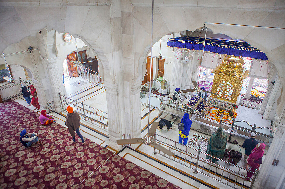 Innenraum des Goldenen Tempels, Amritsar, Punjab, Indien