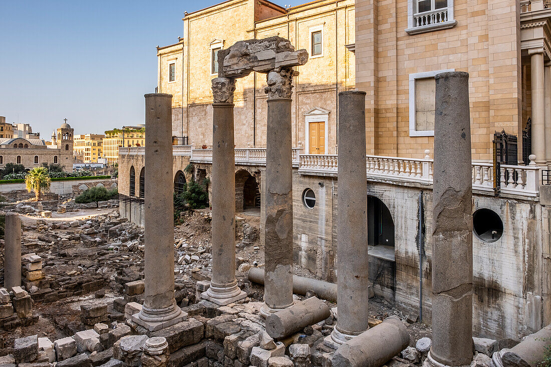 Roman Cardo Maximus, in Roman Forum, Downtown, Beirut, Lebanon