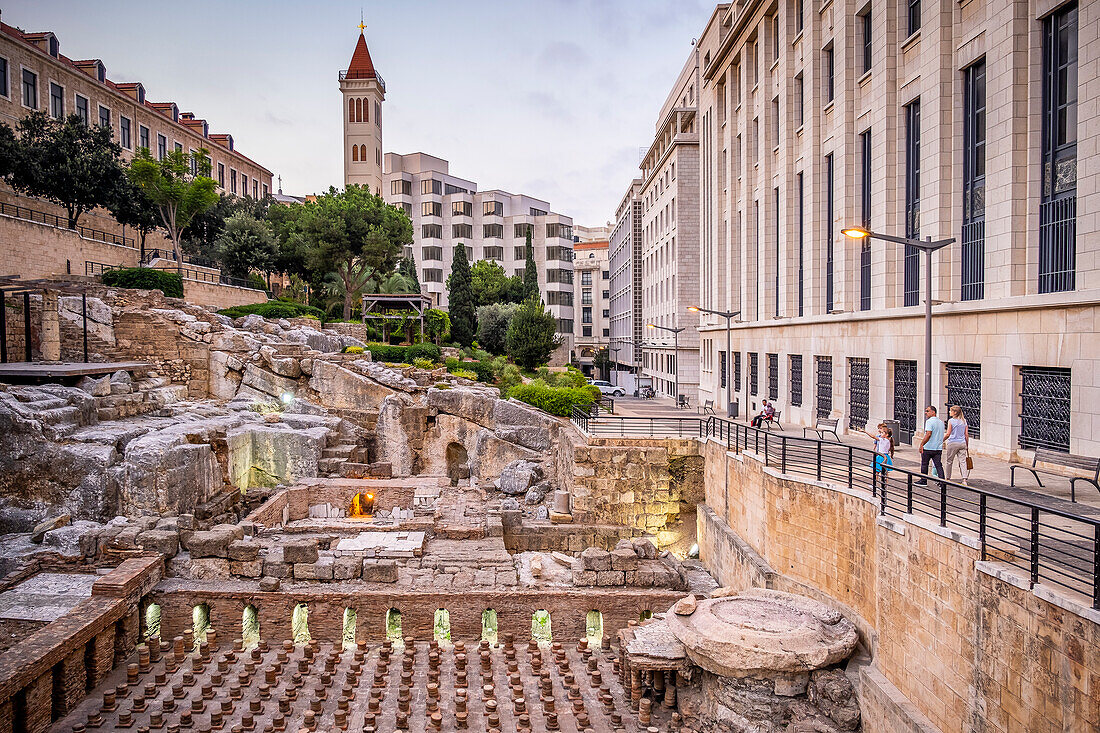 Römische Bäder, Stadtzentrum, Beirut, Libanon