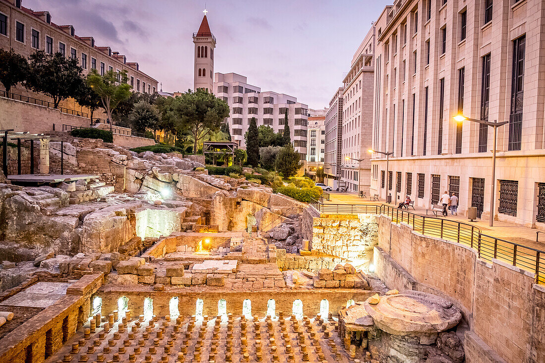 Römische Bäder, Stadtzentrum, Beirut, Libanon