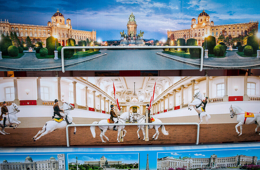 Tourist postcards, Vienna, Austria