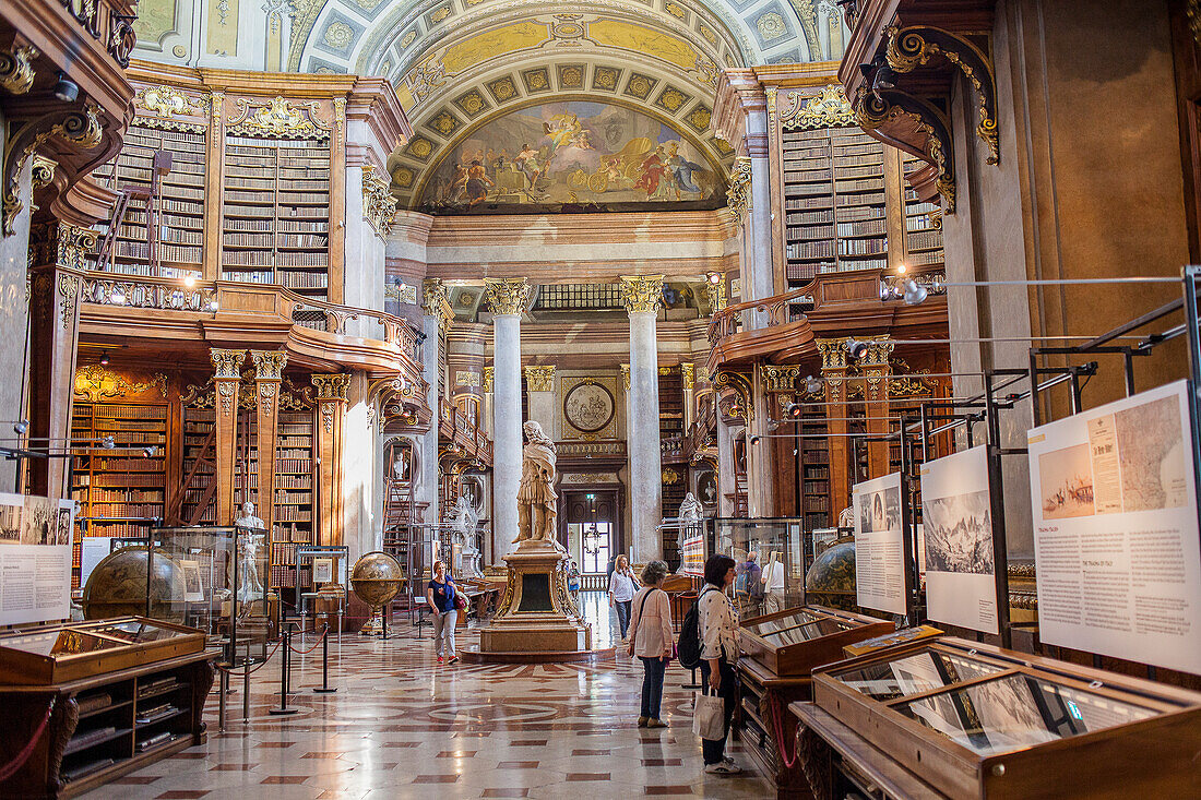 Österreichische Nationalbibliothek, in der Hofburg, Wien, Österreich