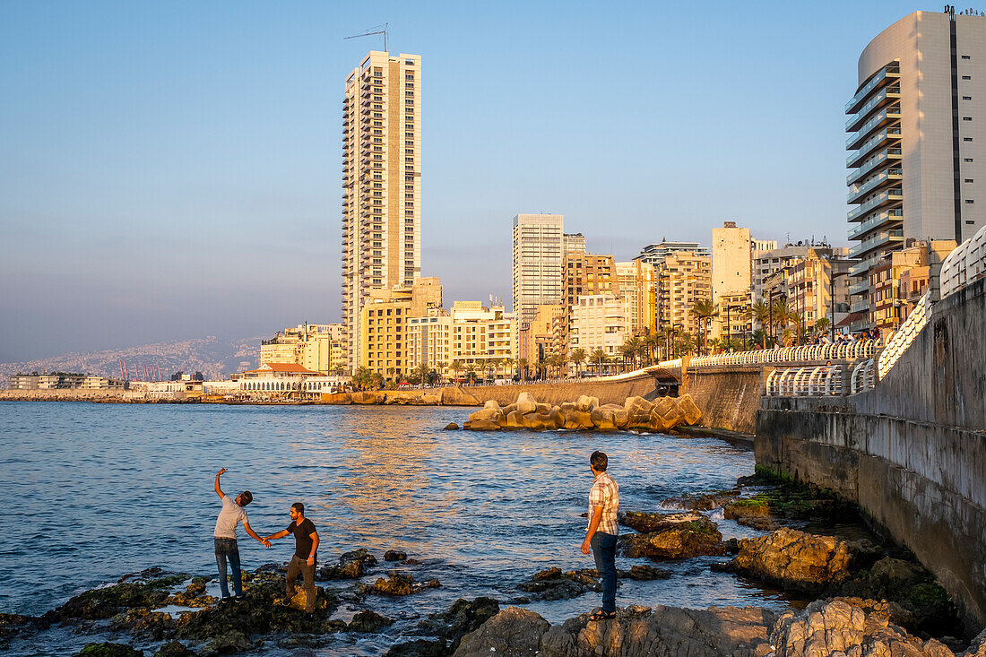 Selfie, Corniche, Beirut, Libanon