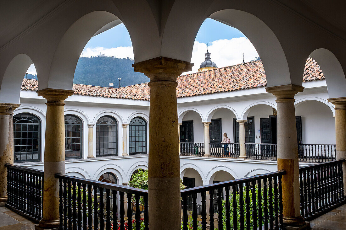 Courtyard of Botero Museum, Bogota, Colombia