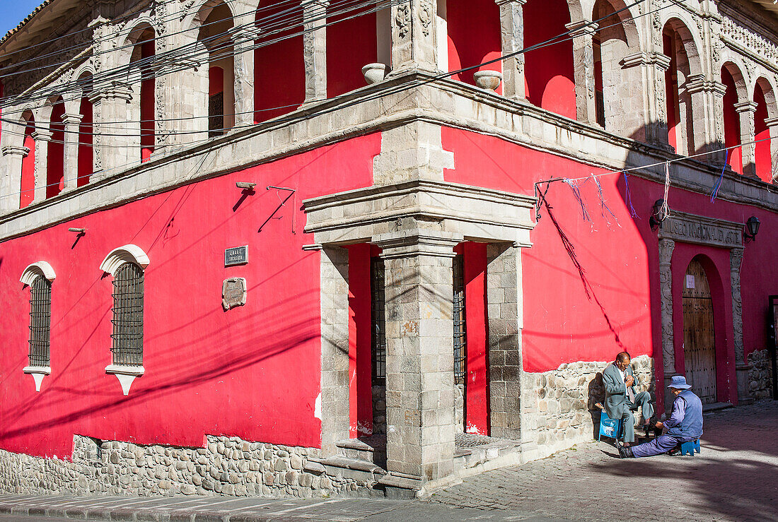 Fassade des Nationalen Museums für Kunst, Casa de Francisco Tadeo Diez de Medina, La Paz, Bolivien