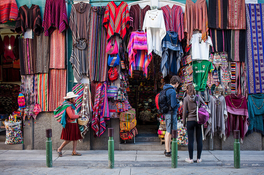 Mercado de las Brujas (Hexenmarkt), Souvenirs, La Paz, Bolivien