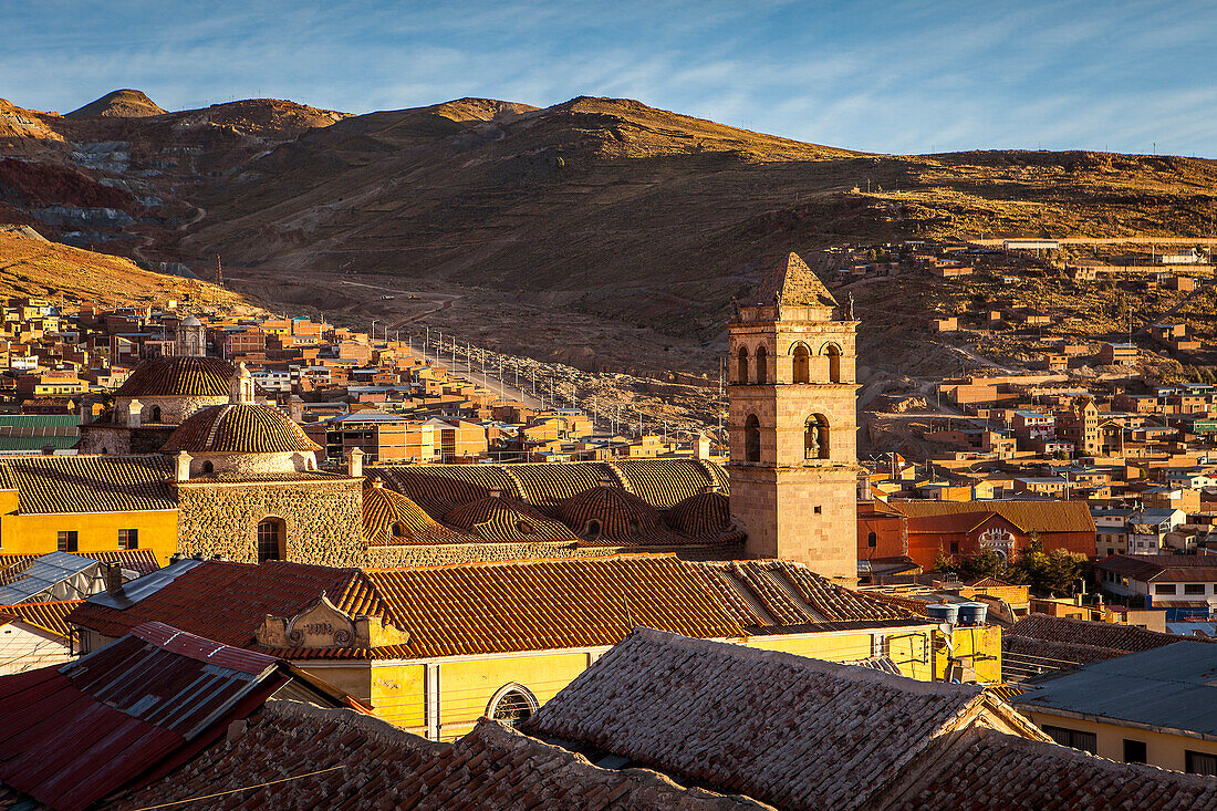 Church and convent of San Francisco, and skyline of the city, Potosi, Bolivia