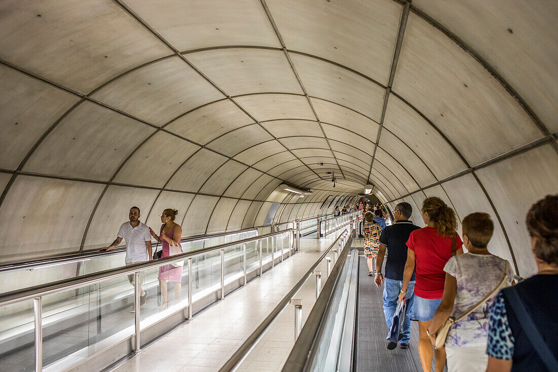 Metro, Station Casco Viejo, entworfen vom Architekten Normal Foster, Bilbao, Biskaya, Baskenland, Spanien