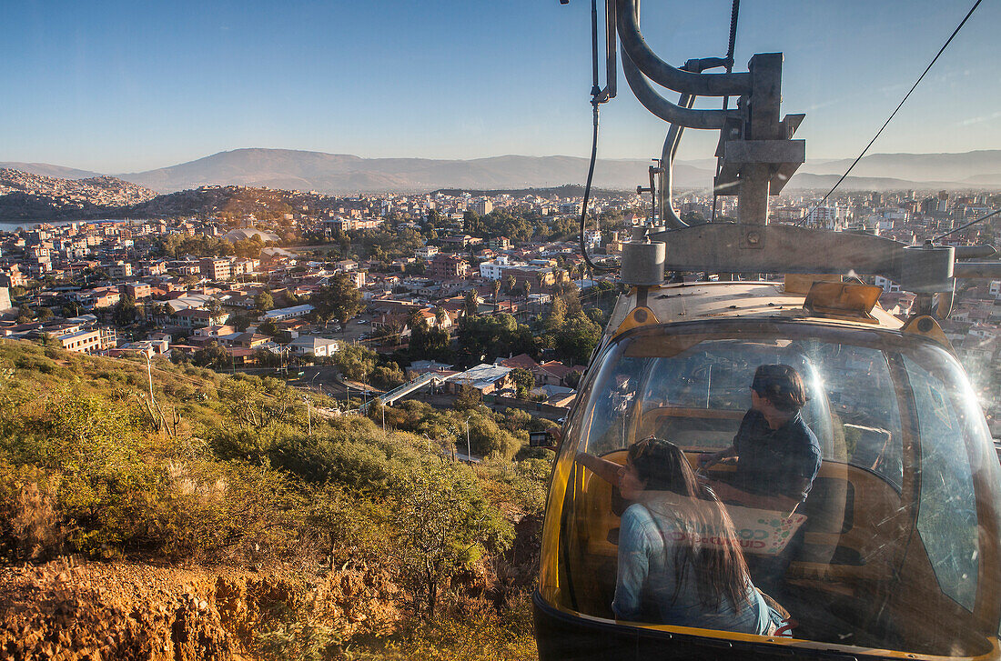 Cableway to the Cristo de la Concordia, Cochabamba, Bolivia