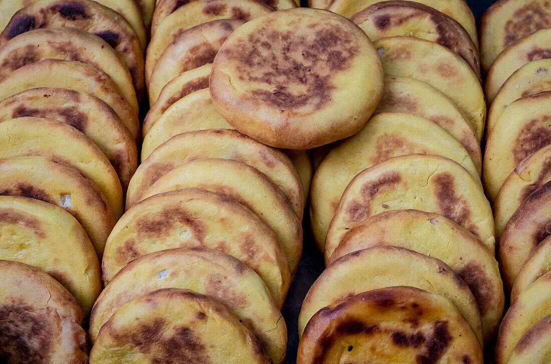 Arepa, arepas, typisch kolumbianische Gastronomie