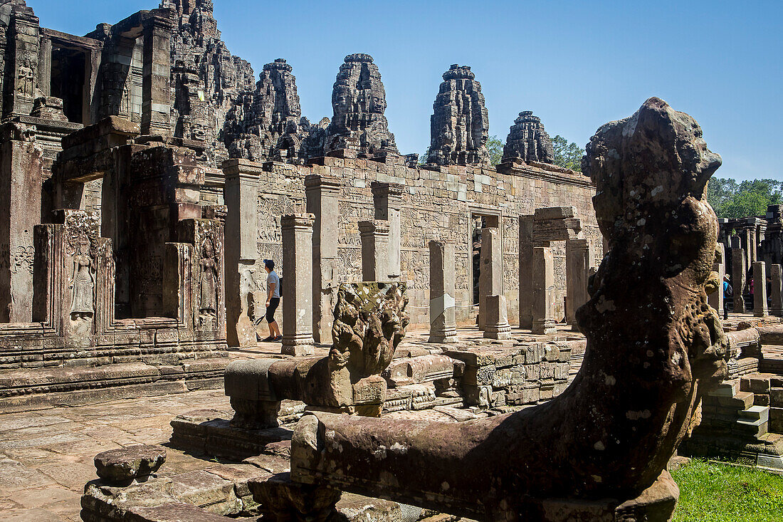 Bayon-Tempel, Angkor Thom, Angkor, Siem Reap, Kambodscha