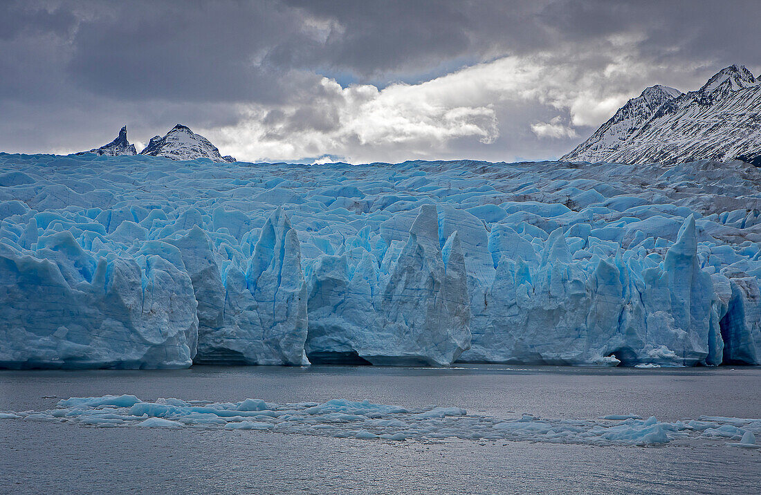 Grey Glacier, in Grey Lake, Torres del Paine national park, Patagonia, Chile