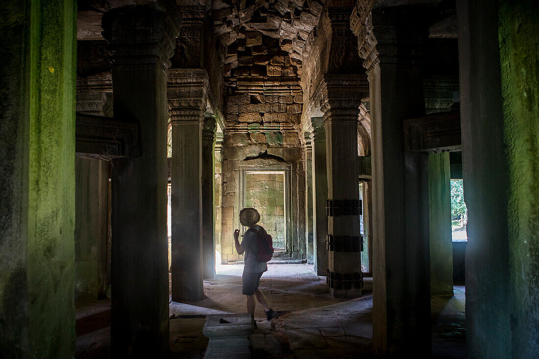 Preah-Khan-Tempel, Archäologischer Park von Angkor, Siem Reap, Kambodscha