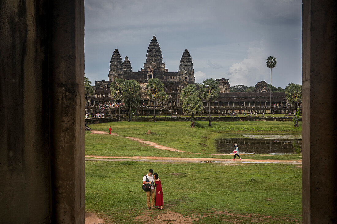 Touristen, Angkor Wat, Siem Reap, Kambodscha