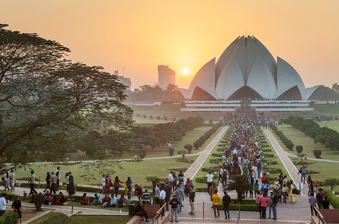 Lotus-Tempel des Bahai-Glaubens, Neu-Delhi, Indien.