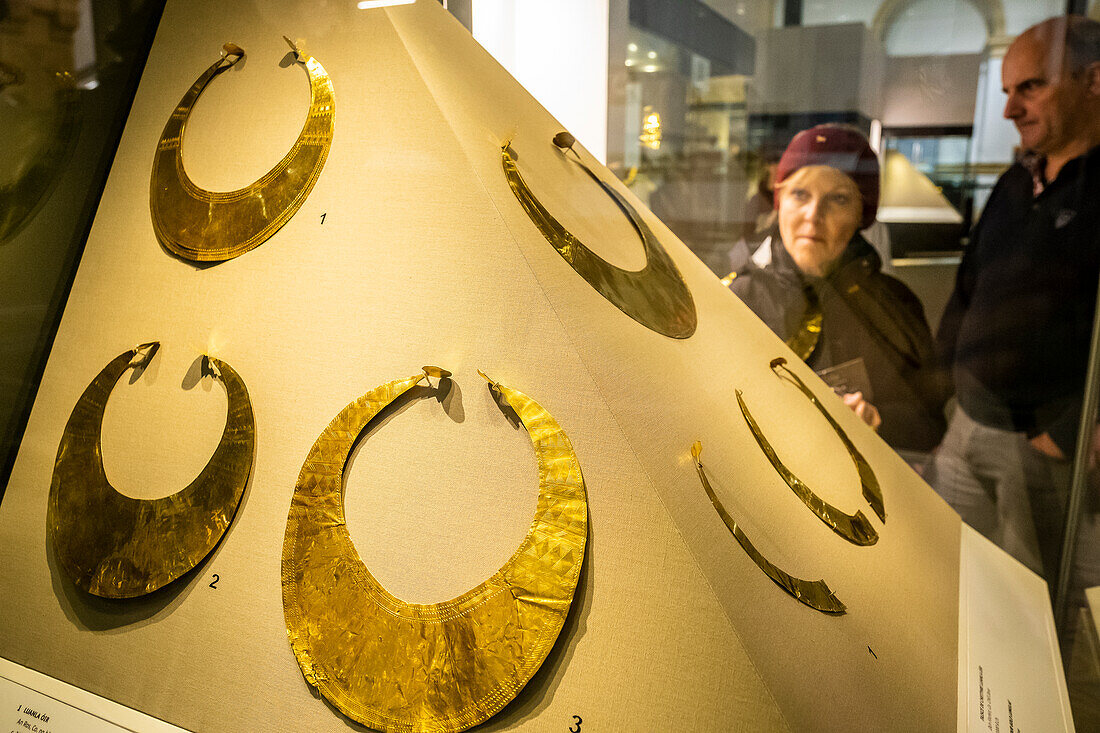 A Late Bronze Age gold collars, from Gleninsheen, National Museum of Ireland - Archaeology, Dublin, Ireland