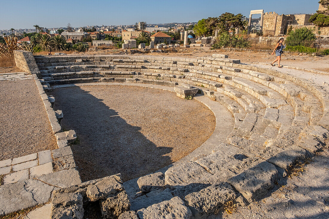 Römisches Theater, archäologische Stätte, Byblos, Libanon
