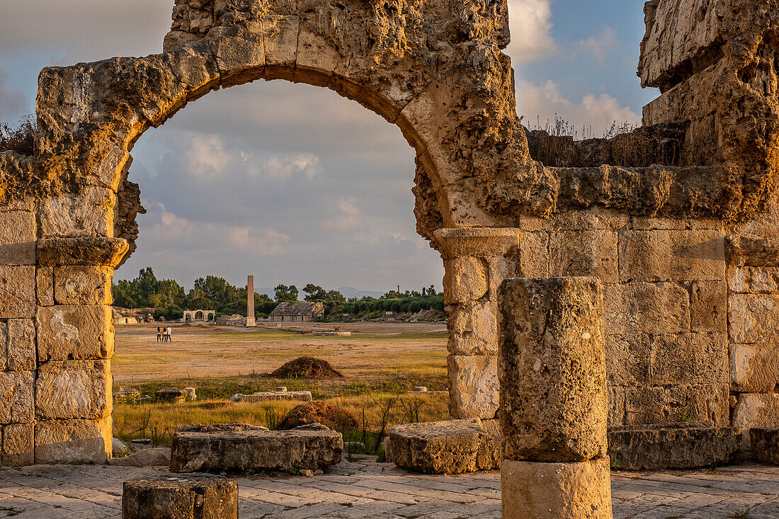 Roman hippodrome, in Al-Bass archaeological site, Tyre (Sour), Lebanon.