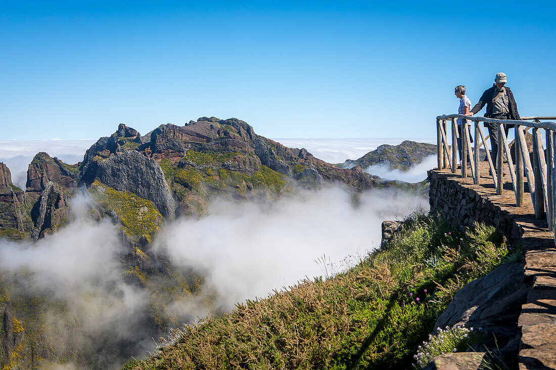 Lookout, in Pico do Arieiro ,Madeira, Portugal