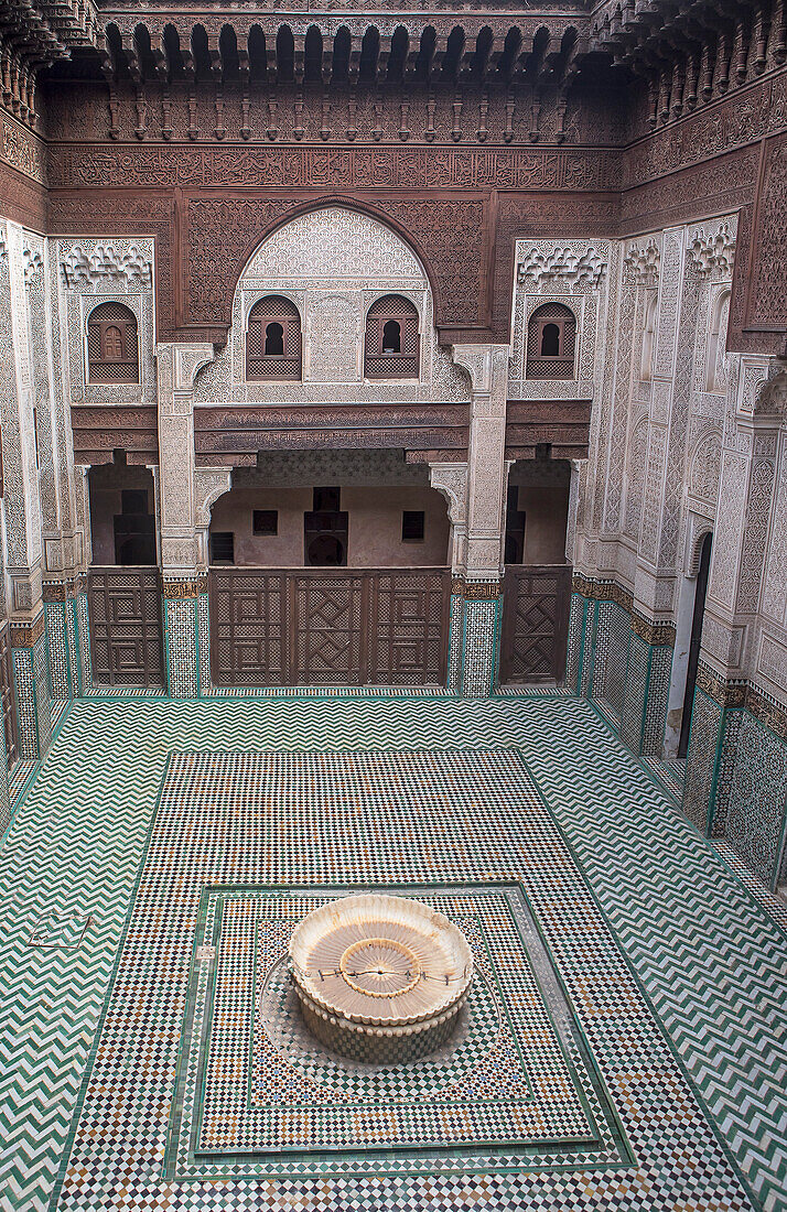 Bou Inania medersa, Meknes. Marokko