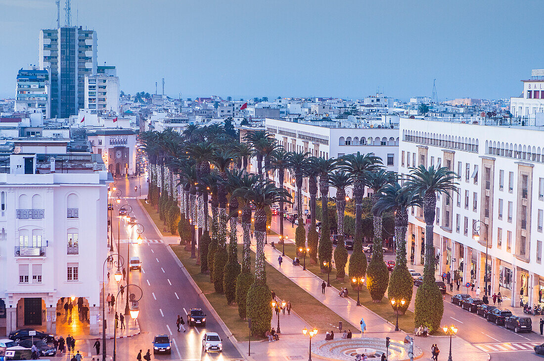 Mohammed V avenue, Rabat. Morocco