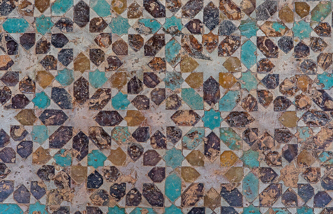 Detail, ornamentation, Medersa Abu al-Hassan, Sale, near Rabat, Morocco