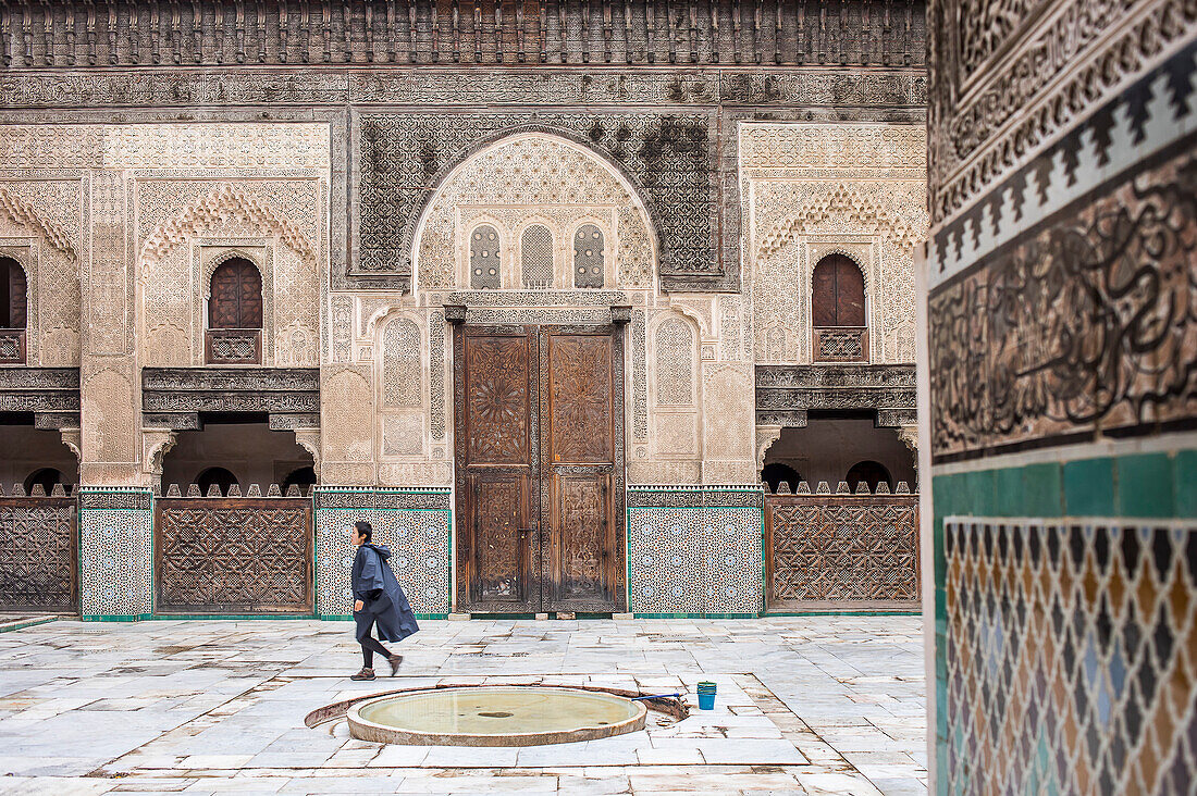 Medersa or Madrasa Bou Inania, Fez el Bali, Fez, Morocco