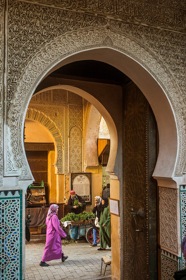 Medersa oder Madrasa Bou Inania, Fez el Bali, Fez, Marokko