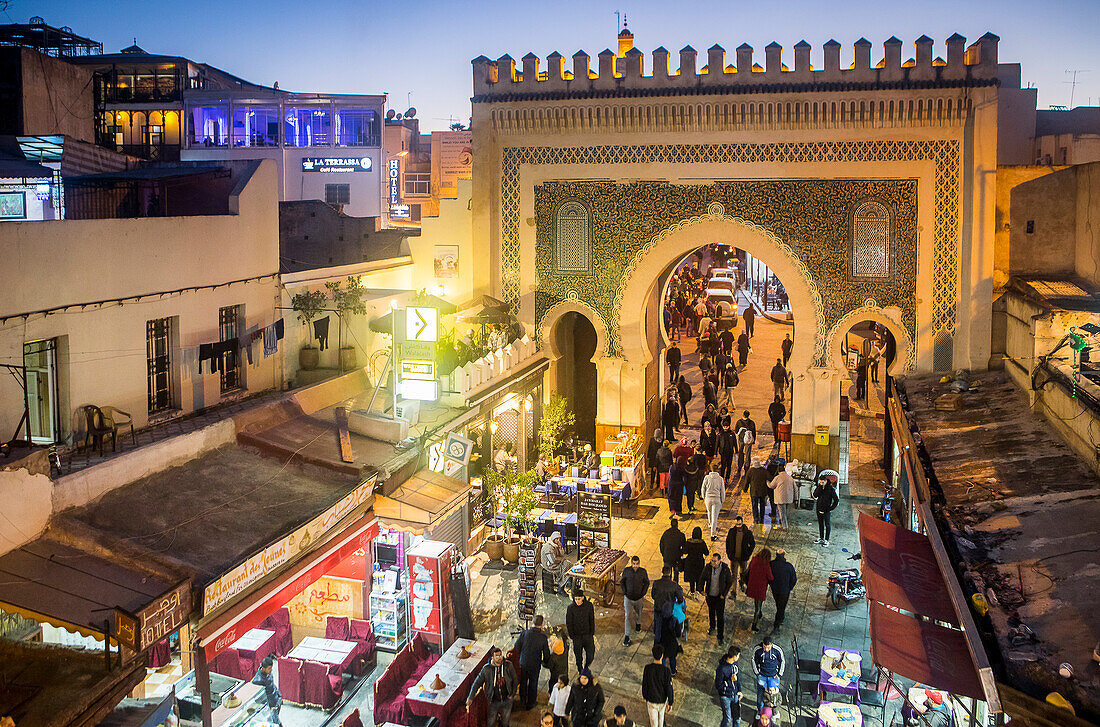Bab Bou Jeloud Tor, Medina,Fez.Marokko