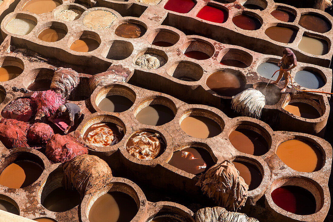 Gerbereien von Chouwara. Fez. Marokko