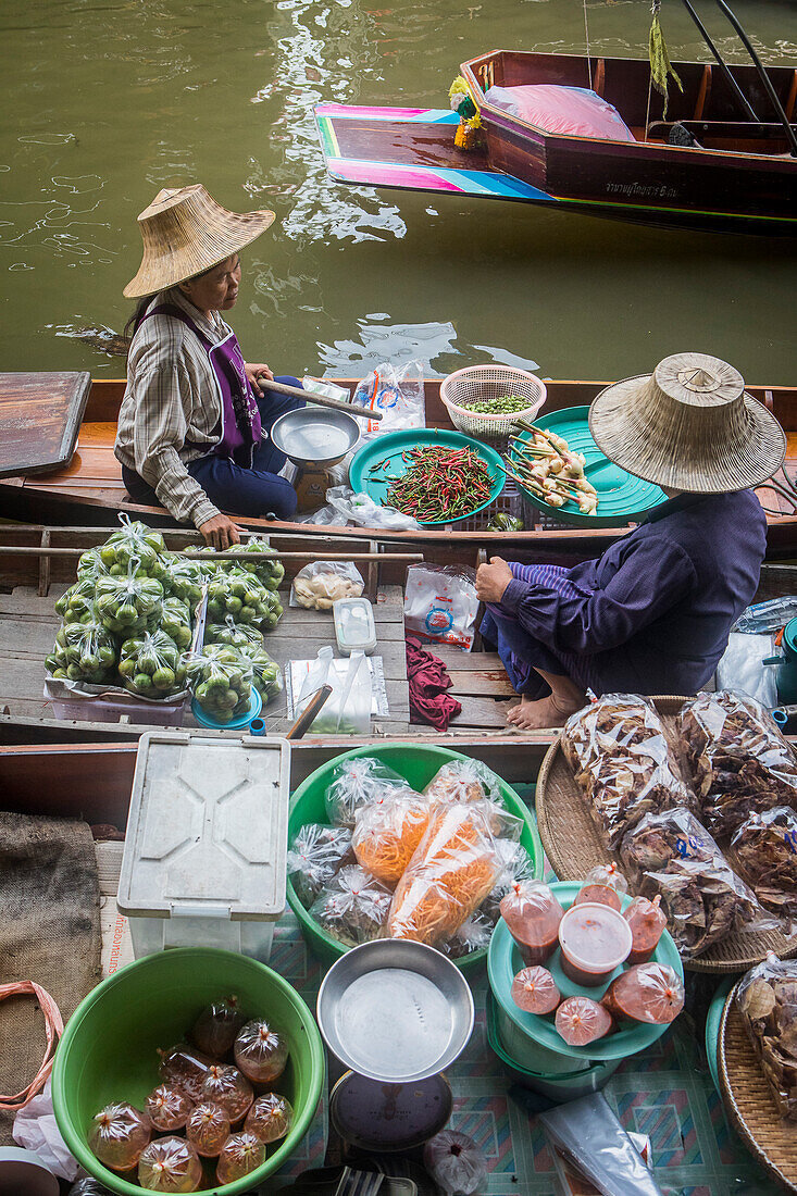 Schwimmender Markt, Bangkok, Thailand