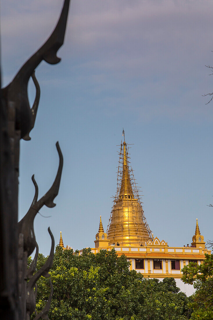 Wat Saket Temple, in Golden Mount, Bangkok, Thailand