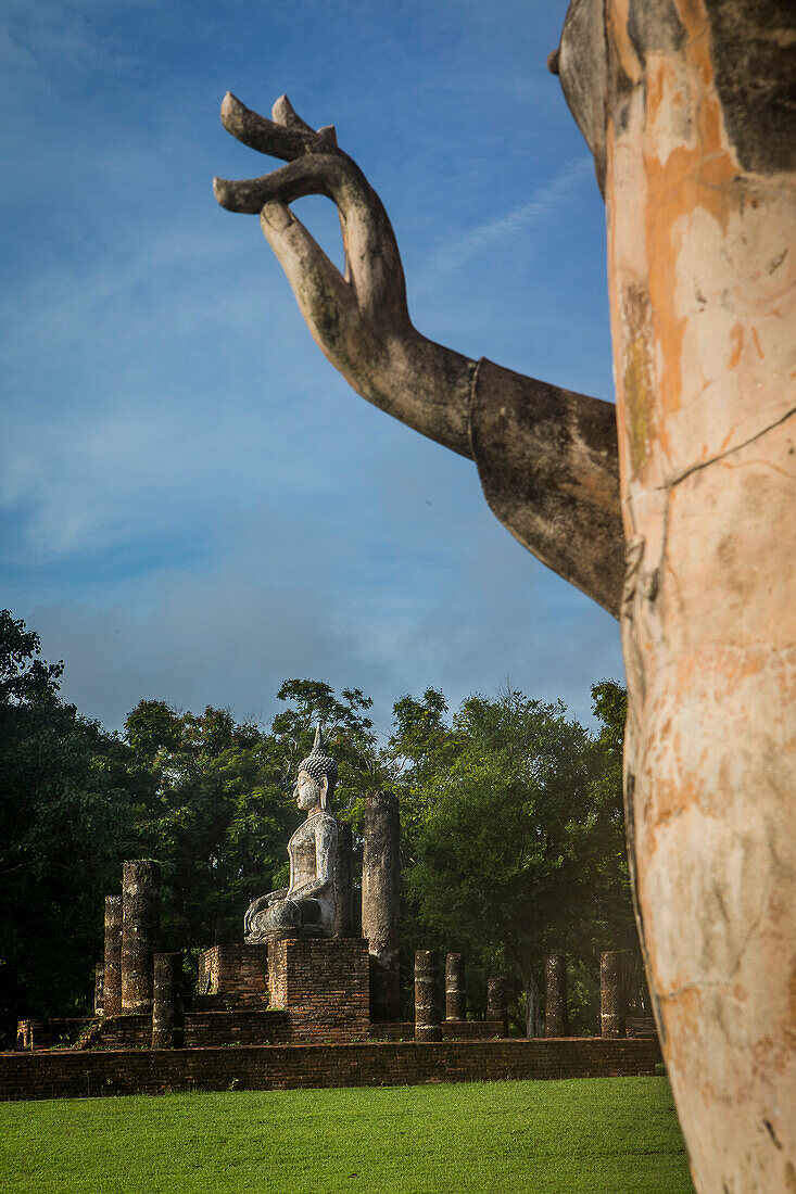 Wat trapang Nguen, im Historischen Park von Sukhothai, Sukhothai, Thailand