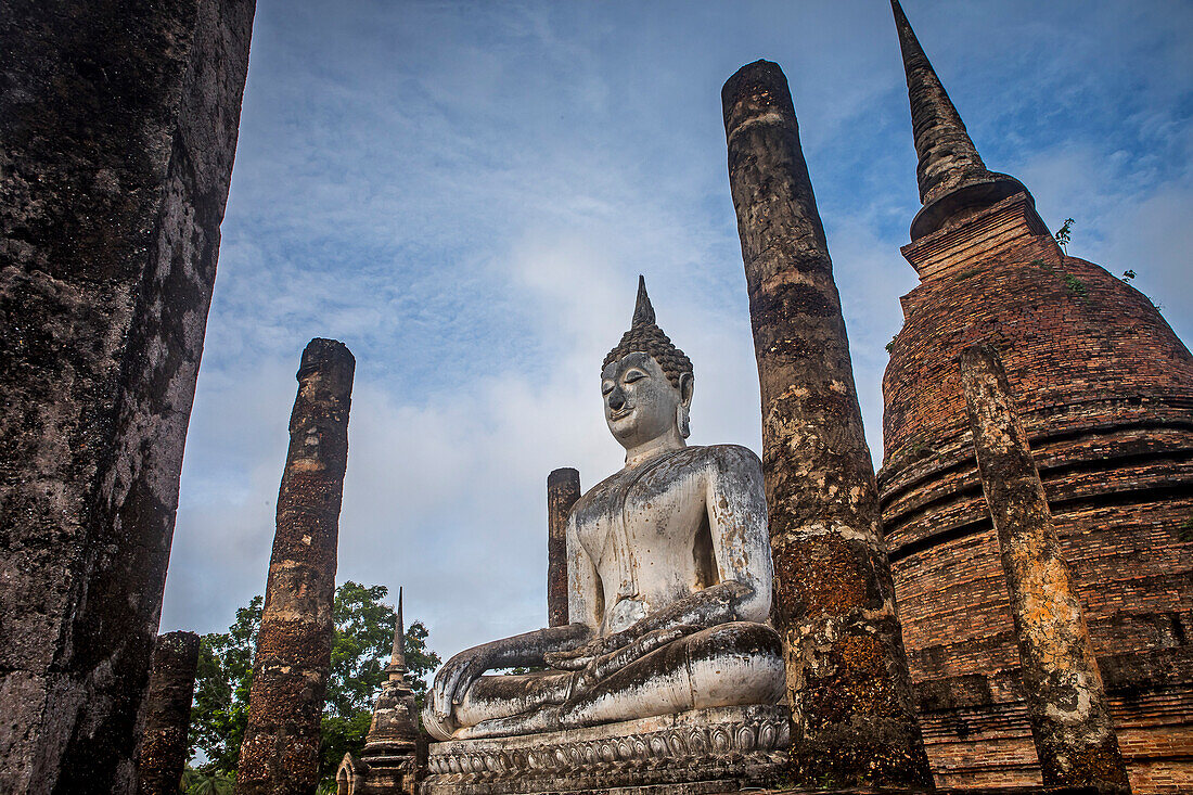 Wat Sa Si, im Historischen Park von Sukhothai, Sukhothai, Thailand