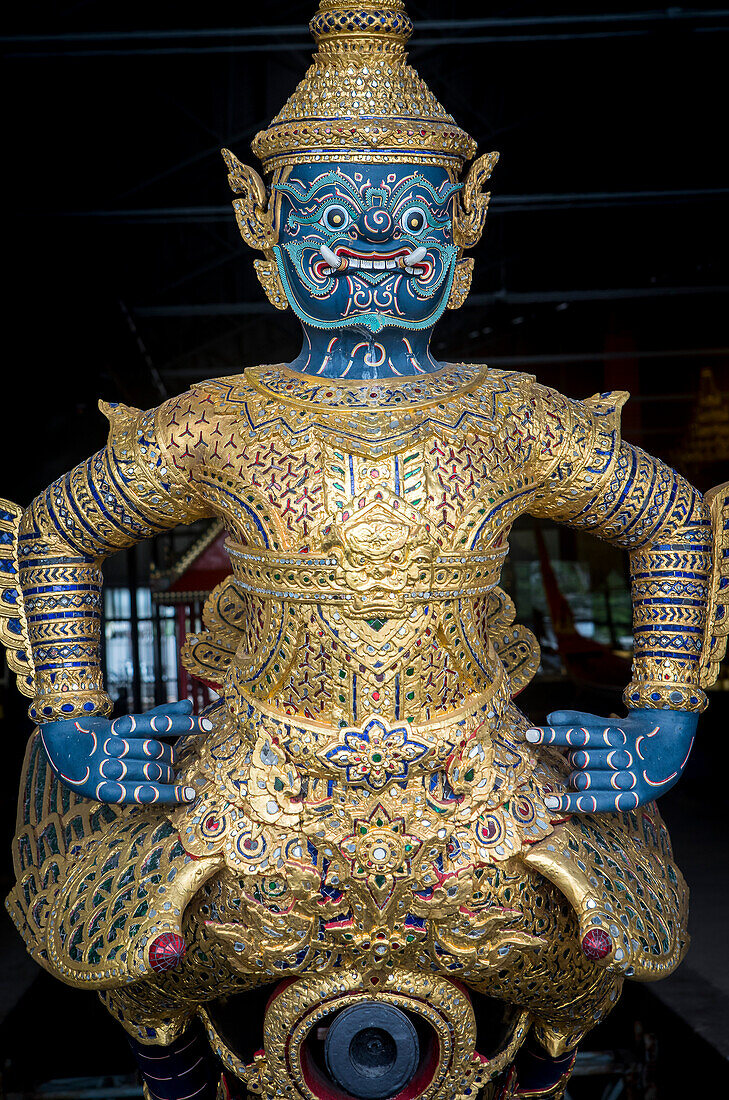 Figurehead of barge, Royal Barges National Museum, Thonburi, Bangkok, Thailand
