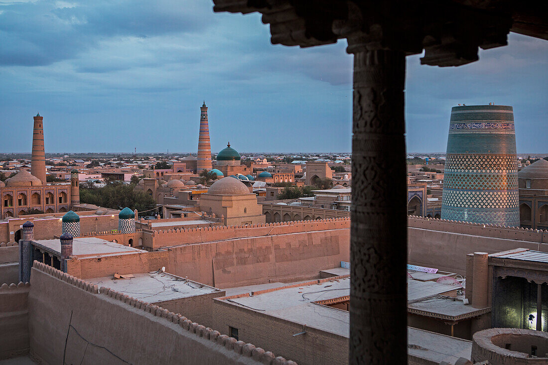 Silhouette von Chiwa, Usbekistan
