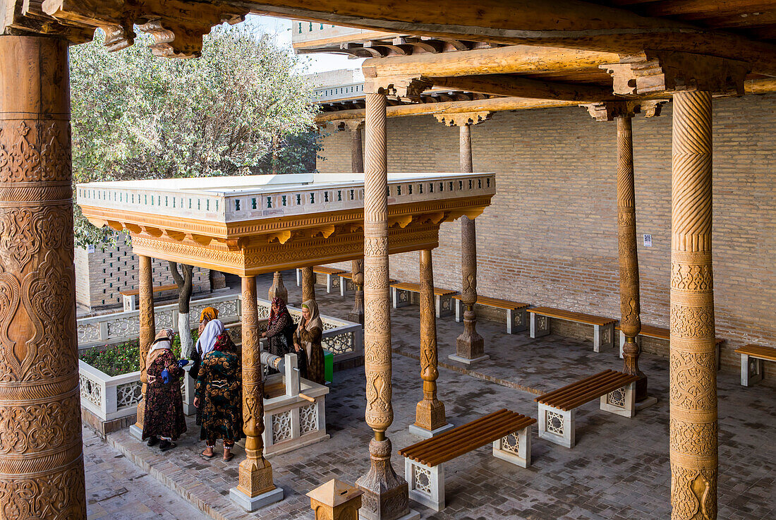 Courtyard of Pahlavon Mahmud Mausoleum, Khiva, Uzbekistan