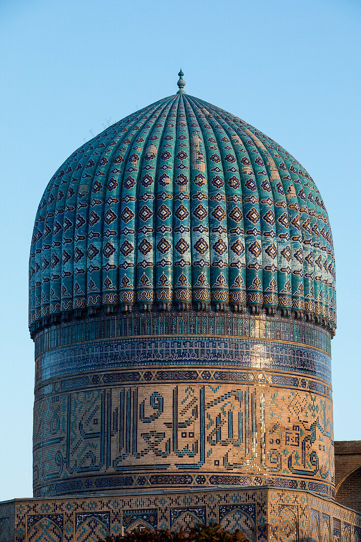 Detail, Kuppel, Bibi-Khanym-Moschee, Samarkand, Usbekistan