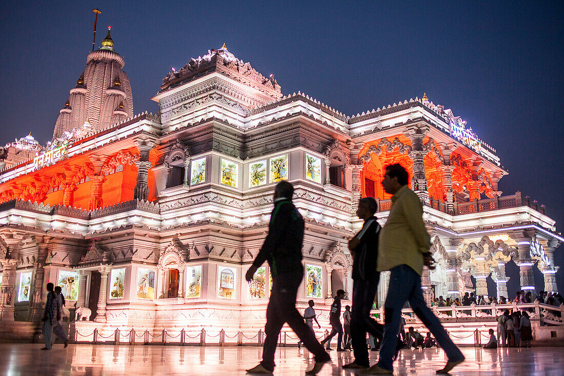 Prem Mandir ( love temple) Temple of Divine Love, Vrindavan, Mathura, Uttar Pradesh, India