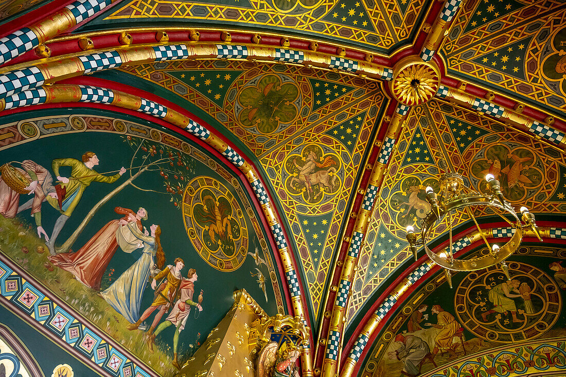 Cardiff Castle, The winter smoking room, Cardiff, Wales