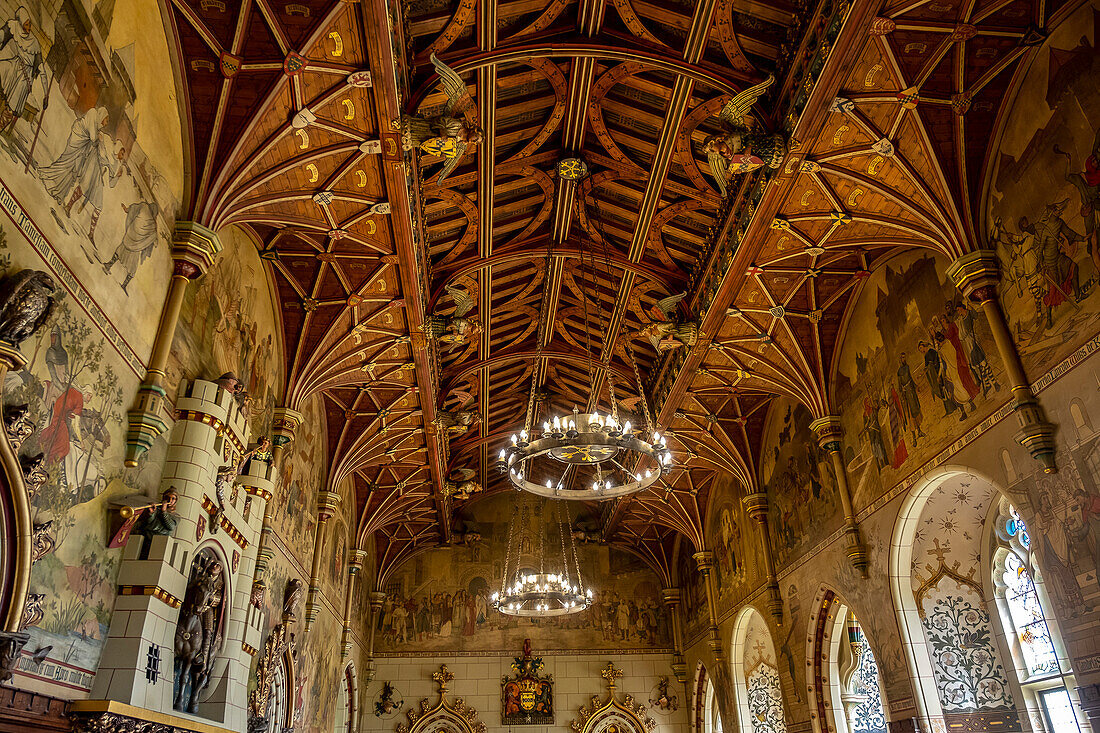 Cardiff Castle, Banquet Hall, Cardiff, Wales