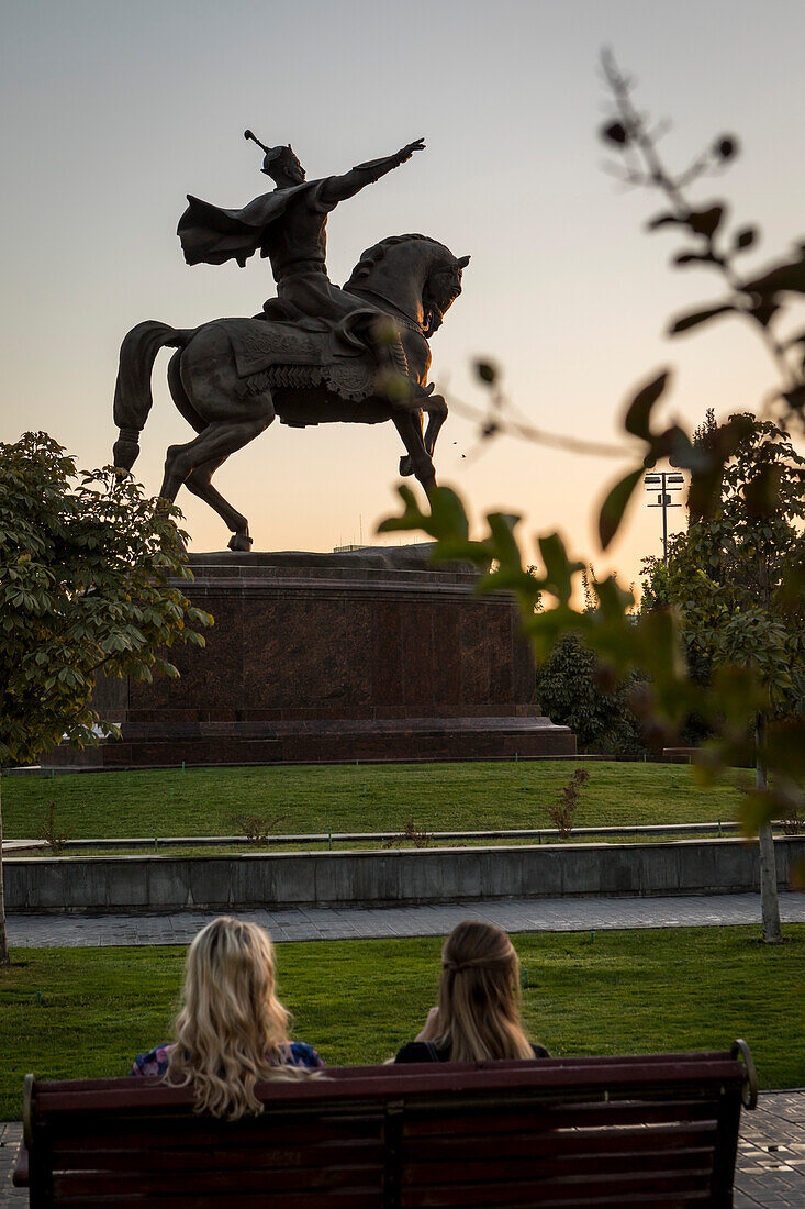 Amir Timur statue, in Amir Timur square, Tashkent, Uzbekistan