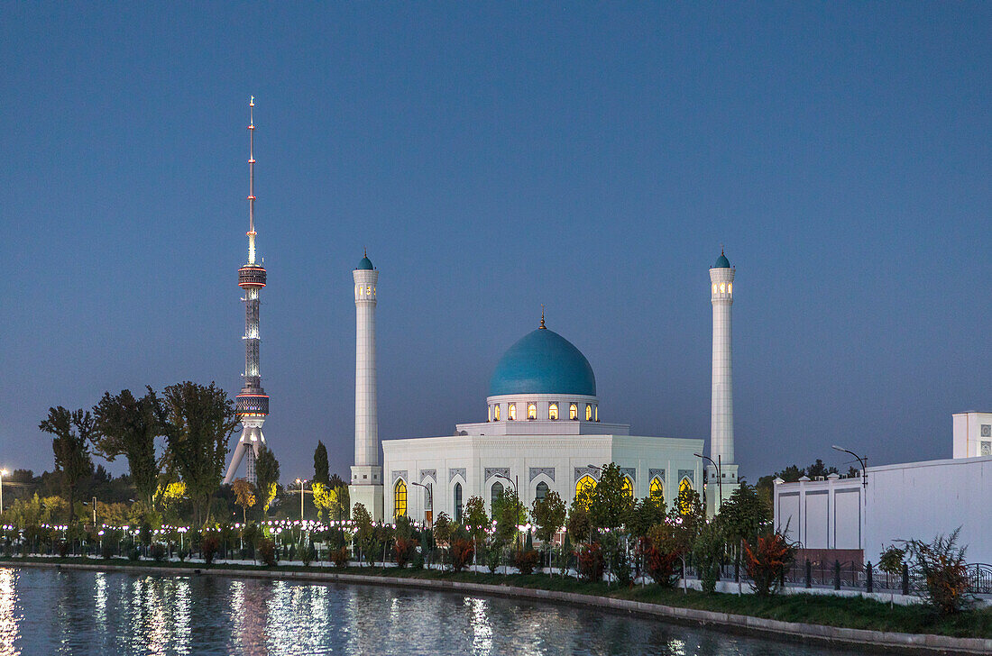 Minor Mosque and Tv tower, Tashkent, Uzbekistan
