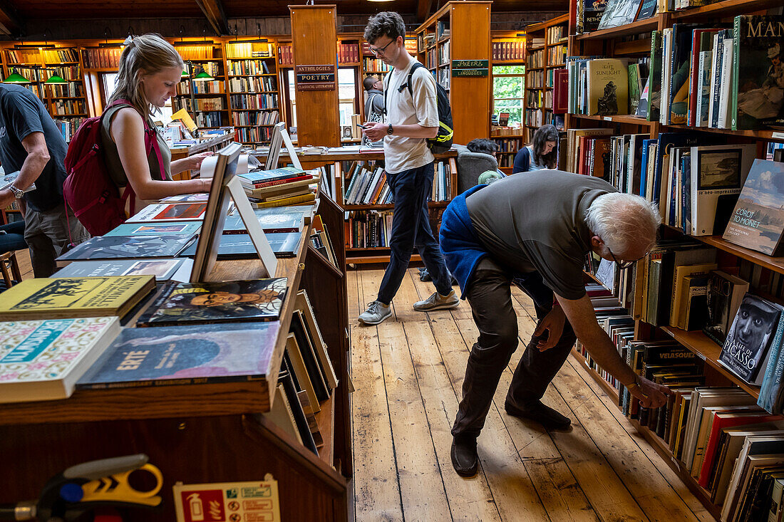 Richard Booth bookshop, Lion Street, Hay on Wye, Wales