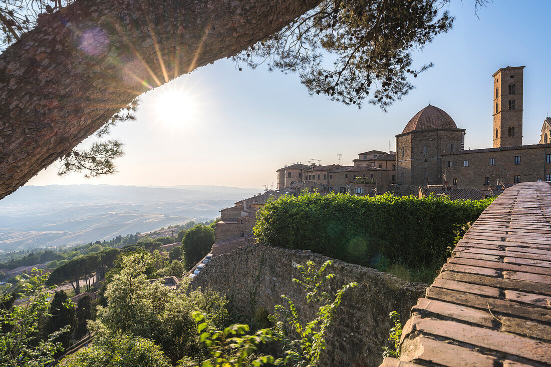 Panoramic point in Volterra, Pisa province, Tuscany, Italy