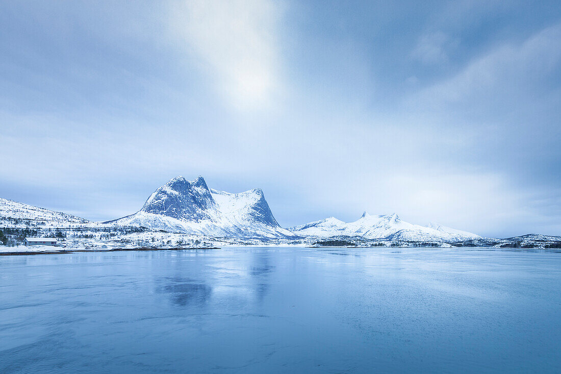 Europe, Norway: view on the road in the Nordland region