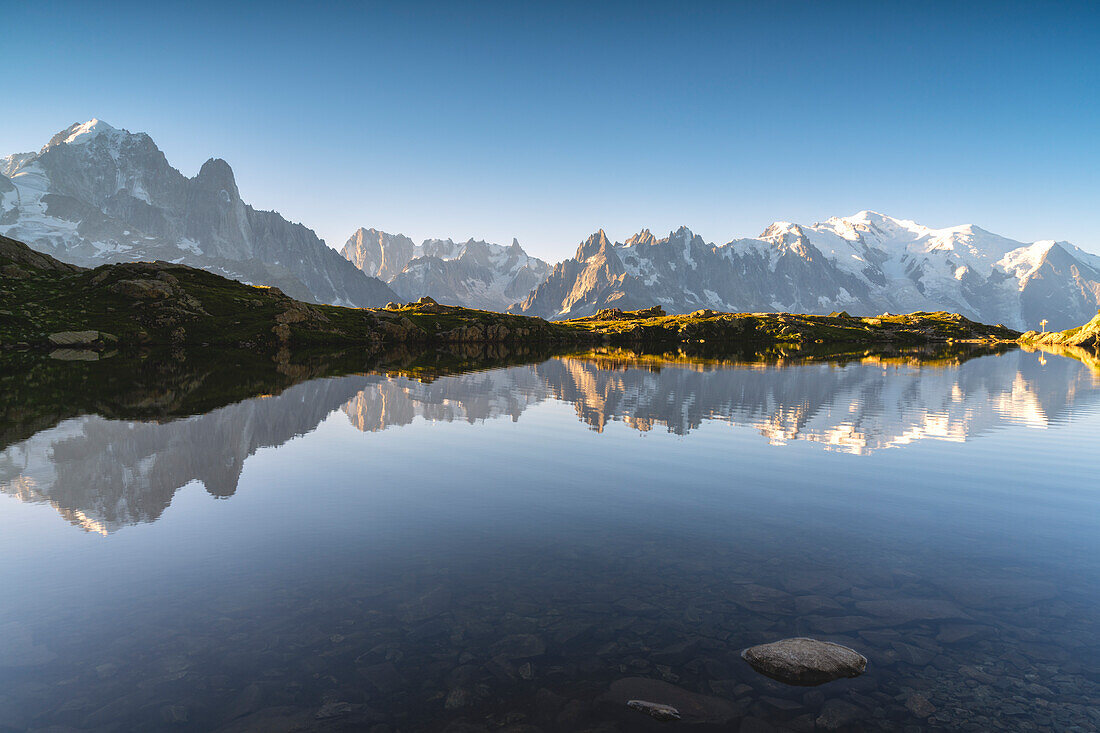 Lac des Chèserys im Chamonix-Tal, Chamonix Mont Blanc, Hochsavoyen, Frankreich