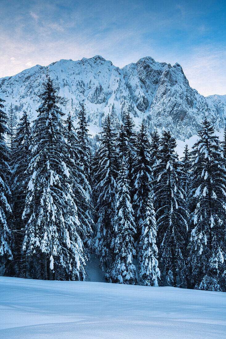 Sunrise in Schilpario, Seriana valley in Bergamo province, Lombardy district, Italy, Europe.