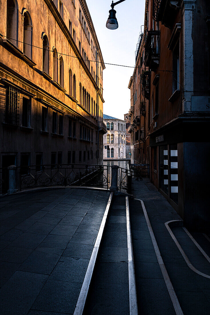 Venice during lockdown, Fontego dei Tedeschi. Venice, Veneto, Italy, Europe.