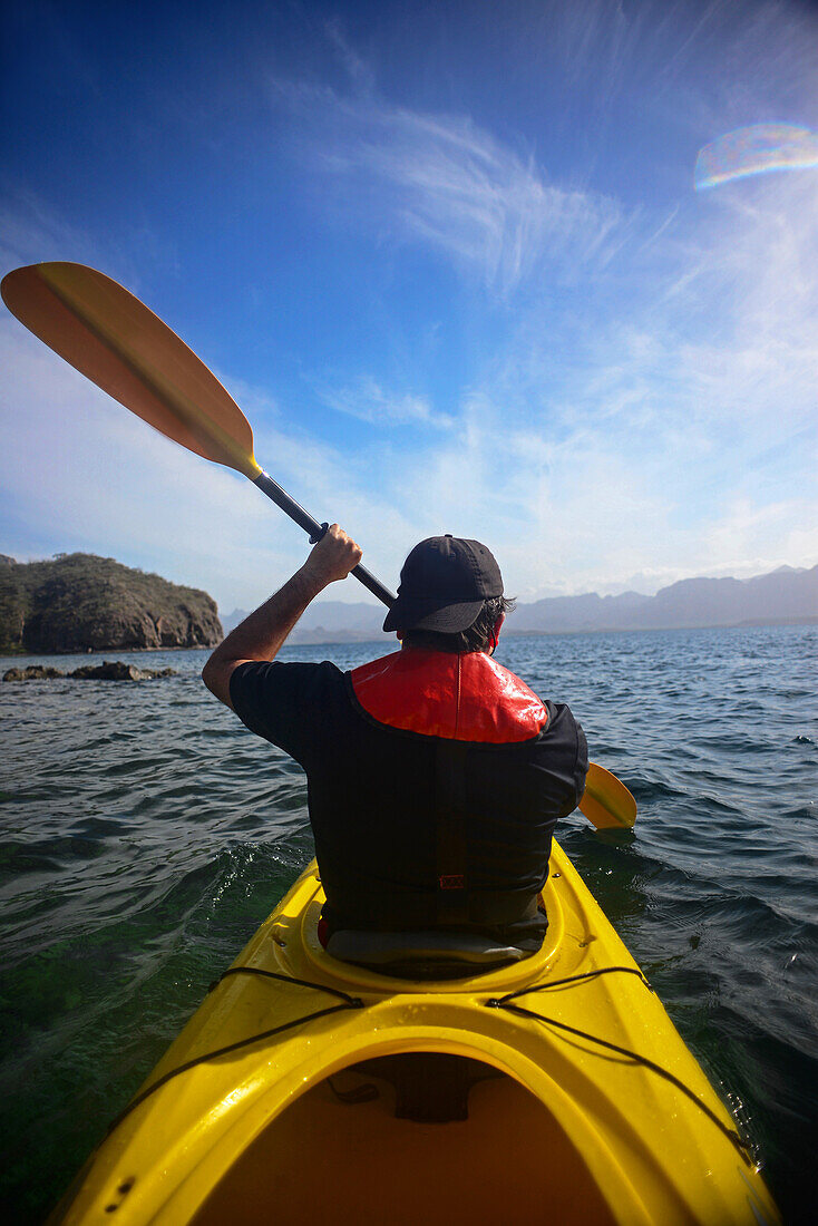 Kayaking in the Sea of Cortez, Baja California, Mexico